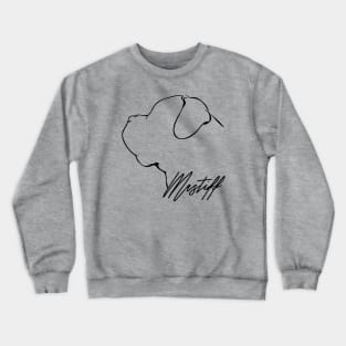 Proud Mastiff profile dog lover Crewneck Sweatshirt